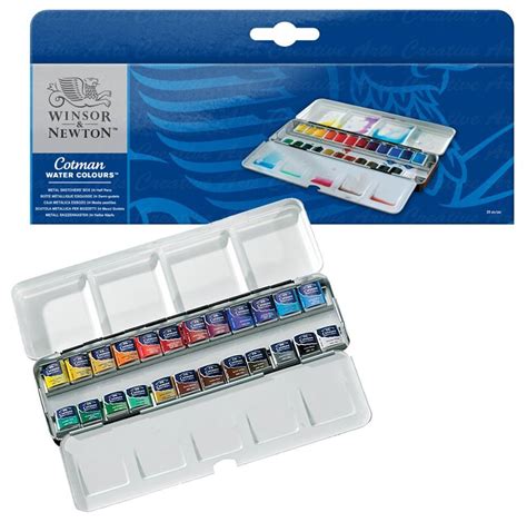 metal sketchers box|Review: Winsor & Newton Cotman Watercolors Sketchers' Box.